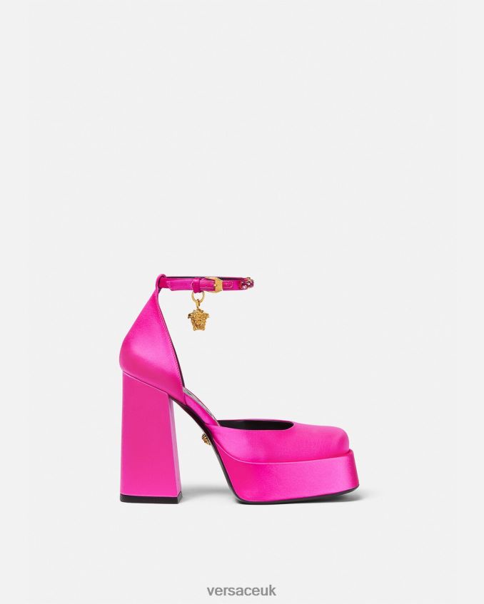 Women Versace Medusa Aevitas Single Platform Pumps 6D2D06416 Fuchsia Shoe