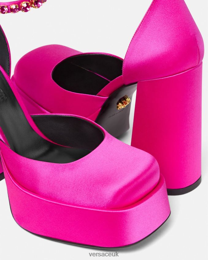Women Versace Medusa Aevitas Single Platform Pumps 6D2D06416 Fuchsia Shoe