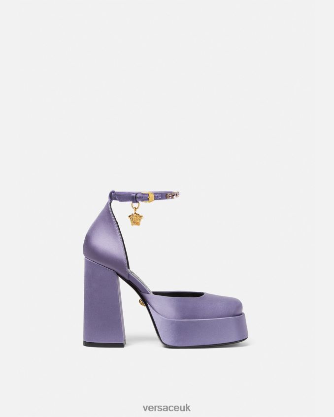 Women Versace Medusa Aevitas Single Platform Pumps 6D2D06427 Lilac Shoe