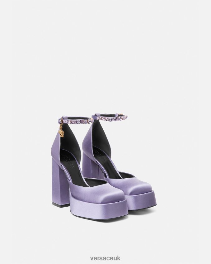 Women Versace Medusa Aevitas Single Platform Pumps 6D2D06427 Lilac Shoe