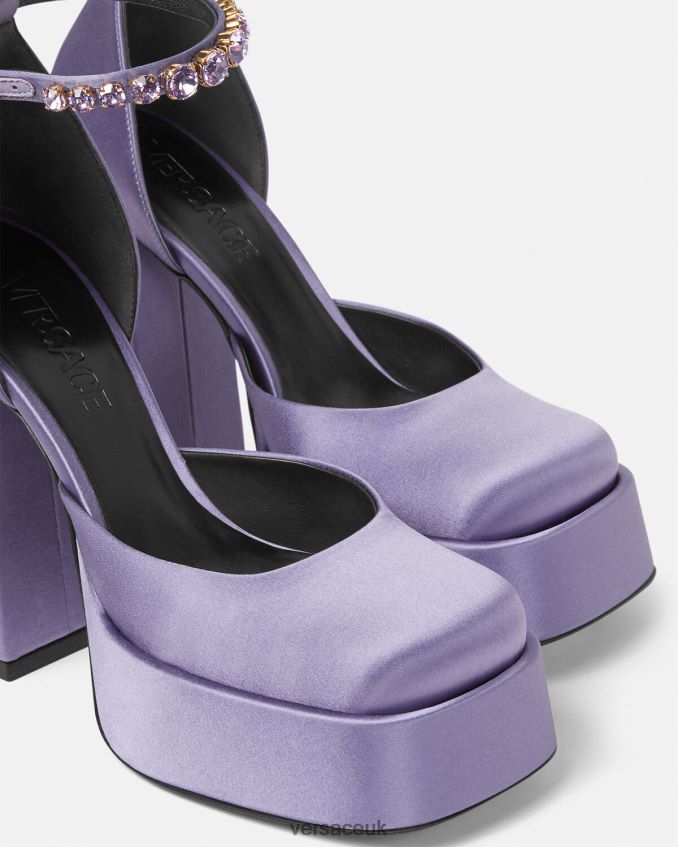 Women Versace Medusa Aevitas Single Platform Pumps 6D2D06427 Lilac Shoe