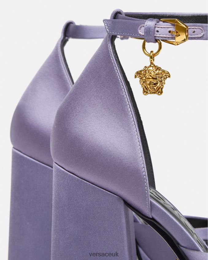 Women Versace Medusa Aevitas Single Platform Pumps 6D2D06427 Lilac Shoe