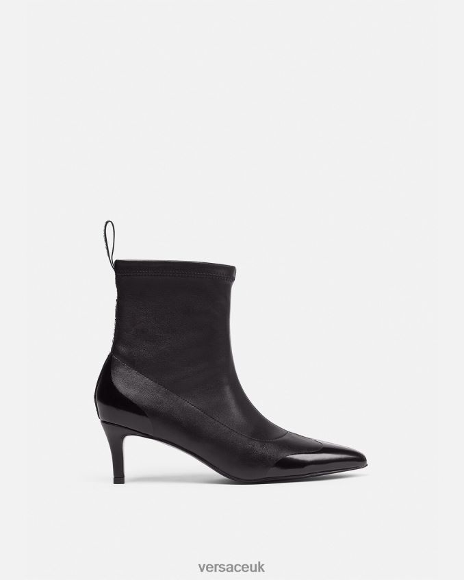 Women Versace Logo Lula Boots 6D2D062272 Black Shoe