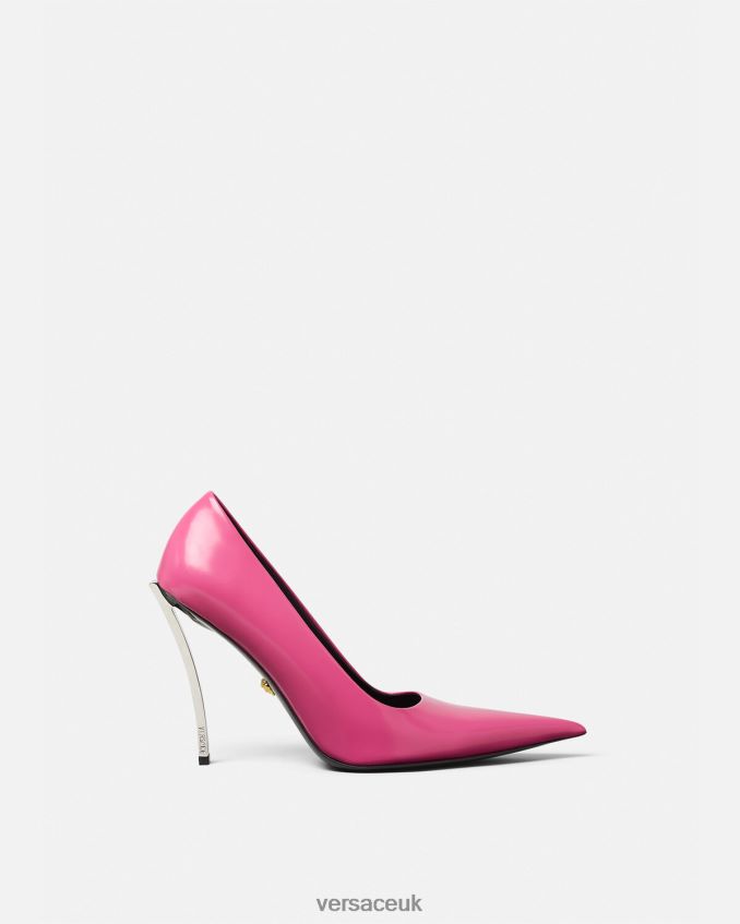 Women Versace Pin-Point Pumps 6D2D06396 Pink Shoe
