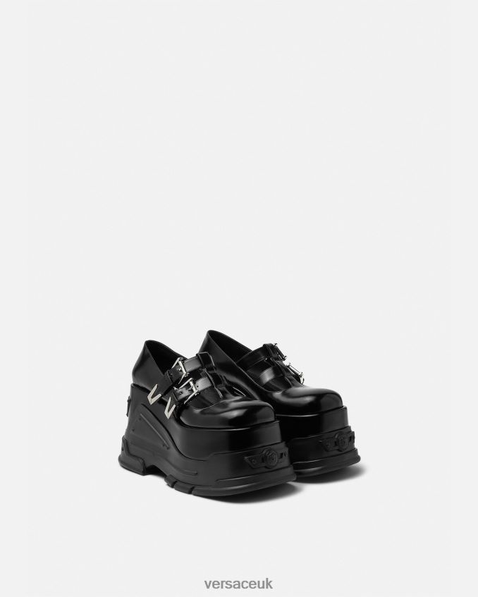 Women Versace Medusa Anthem Platform Pumps 6D2D06497 Black Shoe