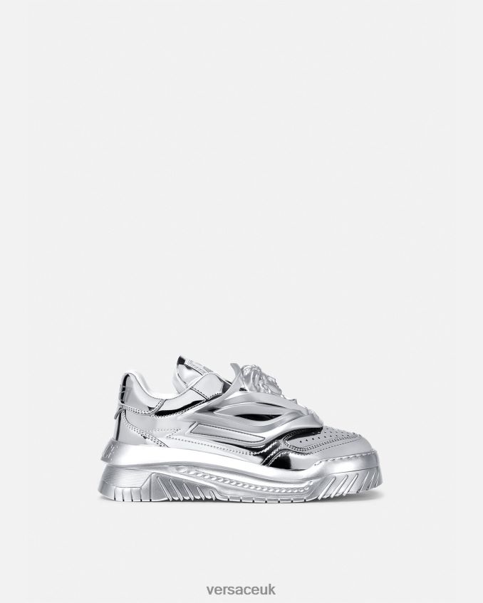 Women Versace Odissea Sneakers 6D2D06506 Silver Shoe