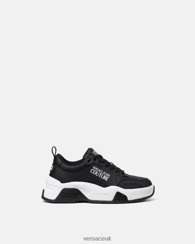 Women Versace Stargaze Sneakers 6D2D062267 Black Shoe