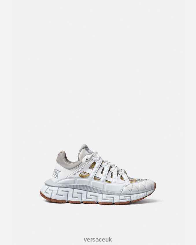 Women Versace Trigreca Sneakers 6D2D06508 White Shoe