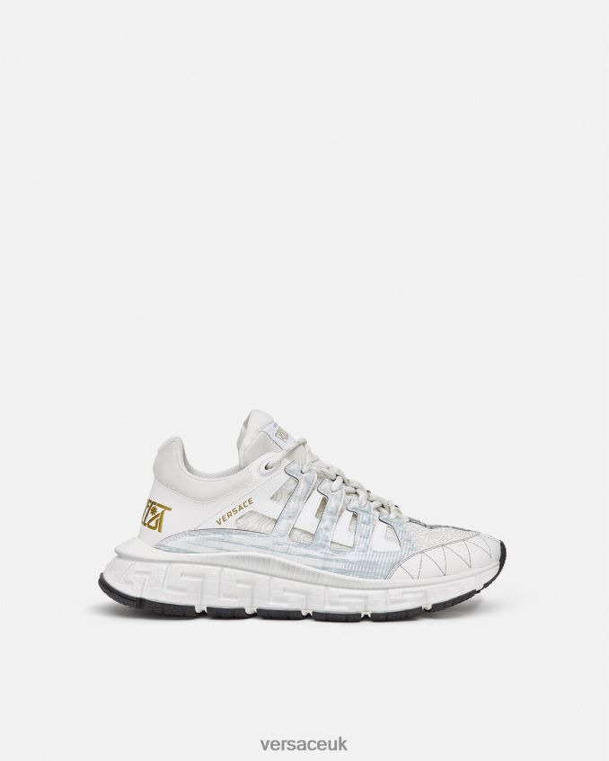 Women Versace Trigreca Sneakers 6D2D06509 White Shoe