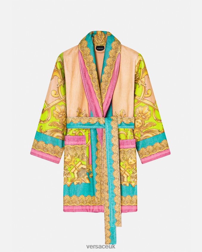 Women Versace Barocco Goddess Bathrobe 6D2D061097 Print Underwear & Beachwear