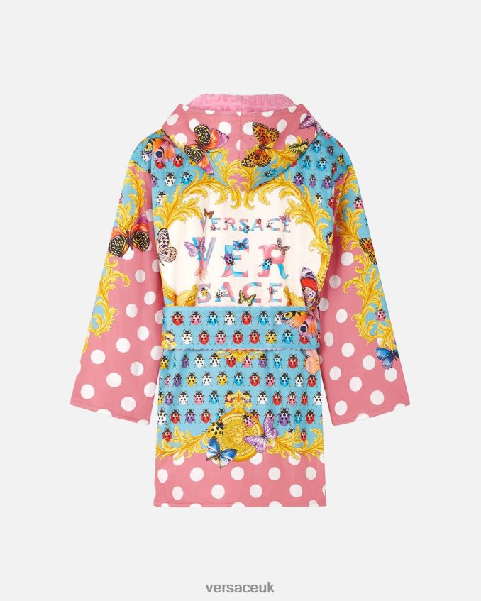 Women Versace Butterflies Short Bathrobe 6D2D061080 Print Underwear & Beachwear