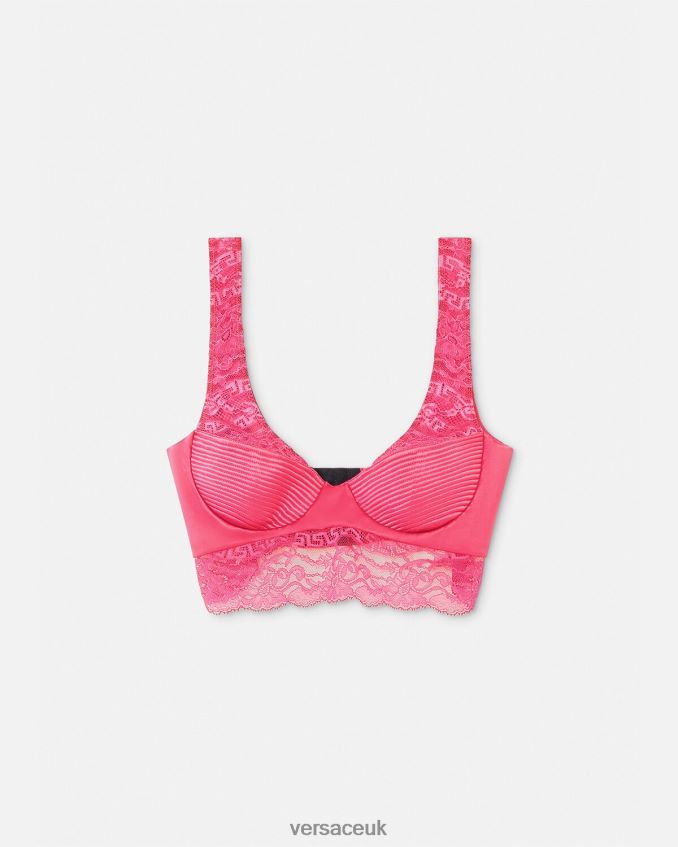 Women Versace Lace Bralette Top 6D2D061077 Pink Underwear & Beachwear