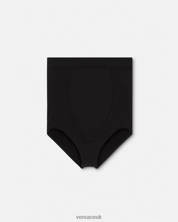 Women Versace Medusa High Waist Shapewear Briefs 6D2D061063 Black Underwear & Beachwear