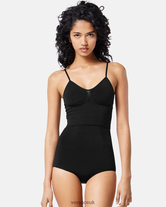 Women Versace Medusa High Waist Shapewear Briefs 6D2D061063 Black Underwear & Beachwear