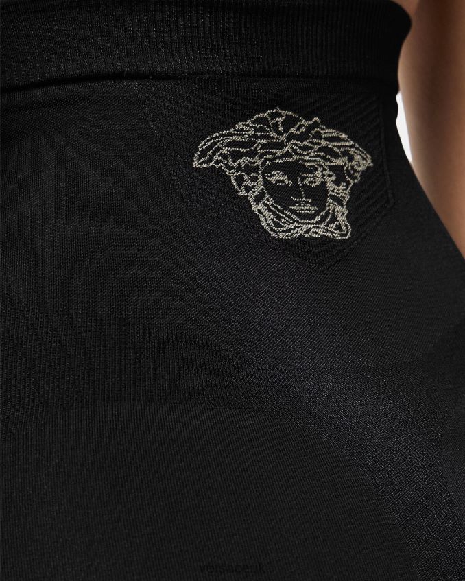 Women Versace Medusa High Waist Shapewear Briefs 6D2D061063 Black Underwear & Beachwear