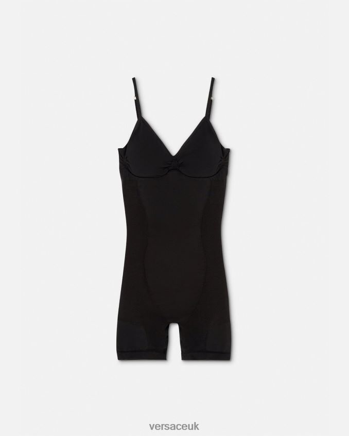 Women Versace Medusa Shapewear Bodysuit 6D2D061064 Black Underwear & Beachwear