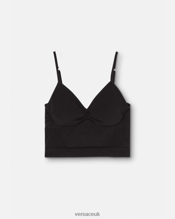 Women Versace Medusa Shapewear Bralette 6D2D061062 Black Underwear & Beachwear