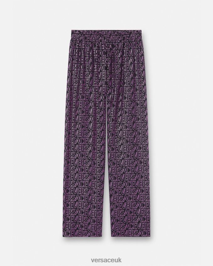 Women Versace Allover Pareo Pants 6D2D061214 Fuchsia & Print Underwear & Beachwear