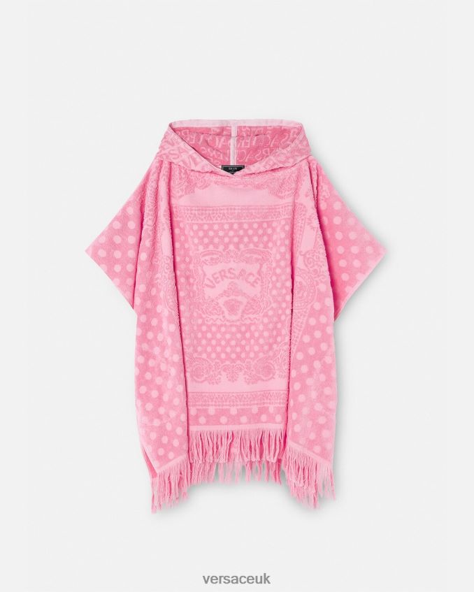 Women Versace Heritage Butterflies Towel Cover-Up 6D2D061191 Pink Underwear & Beachwear