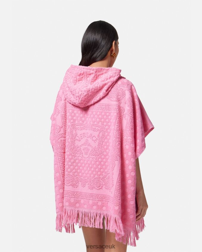 Women Versace Heritage Butterflies Towel Cover-Up 6D2D061191 Pink Underwear & Beachwear