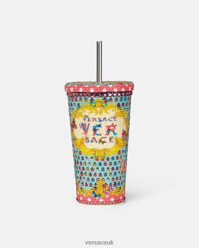 Women Versace Crystal Butterflies Travel Cup 6D2D061194 Print Underwear & Beachwear