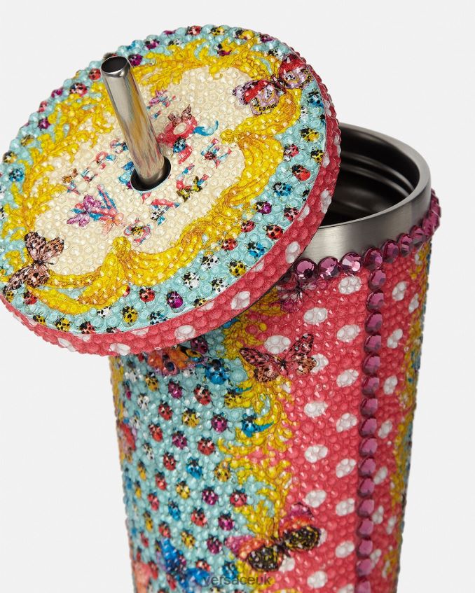 Women Versace Crystal Butterflies Travel Cup 6D2D061194 Print Underwear & Beachwear