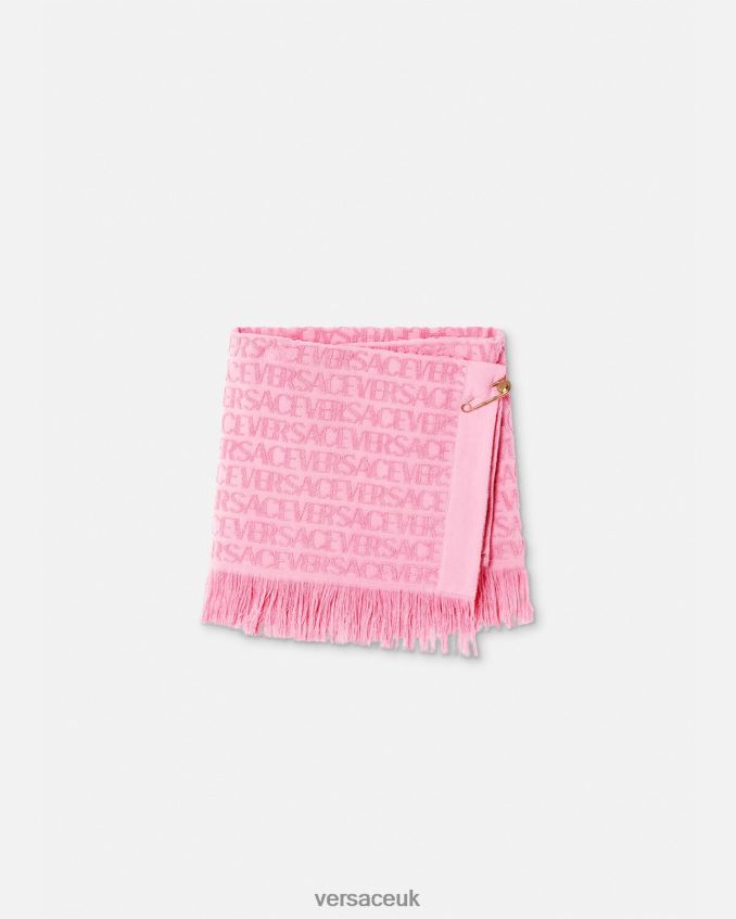 Women Versace Allover Towel Wrap Skirt 6D2D061187 Pink Underwear & Beachwear
