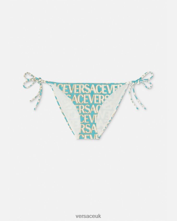 Women Versace Allover Bikini Bottoms 6D2D061128 Print Underwear & Beachwear