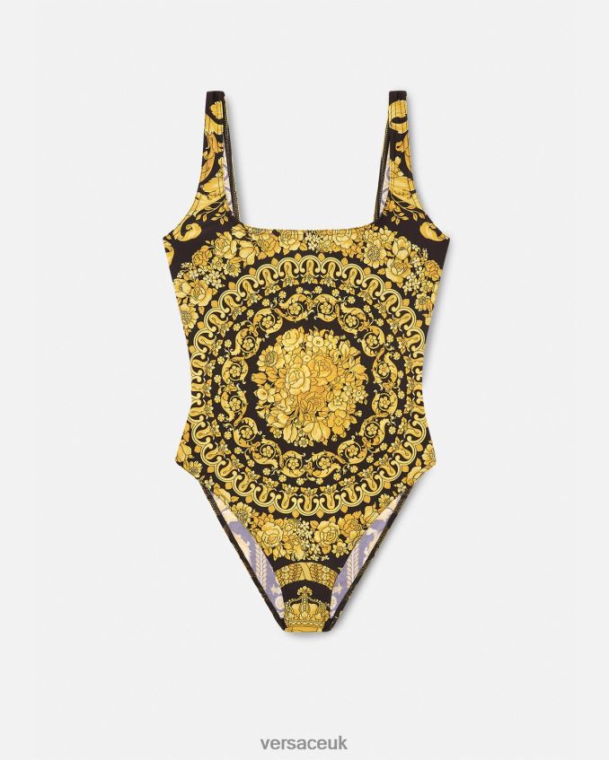Women Versace Barocco Print One-Piece Swimsuit 6D2D061143 Print Underwear & Beachwear