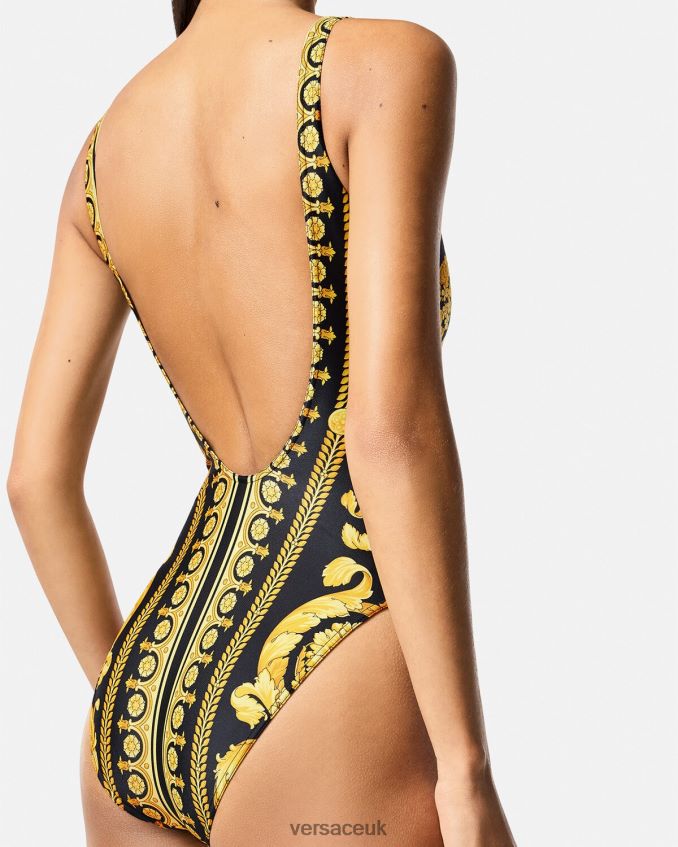 Women Versace Barocco Print One-Piece Swimsuit 6D2D061143 Print Underwear & Beachwear