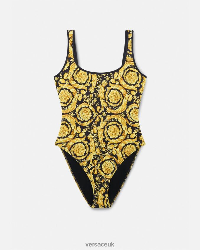 Women Versace Barocco Print One-Piece Swimsuit 6D2D061144 Print Underwear & Beachwear