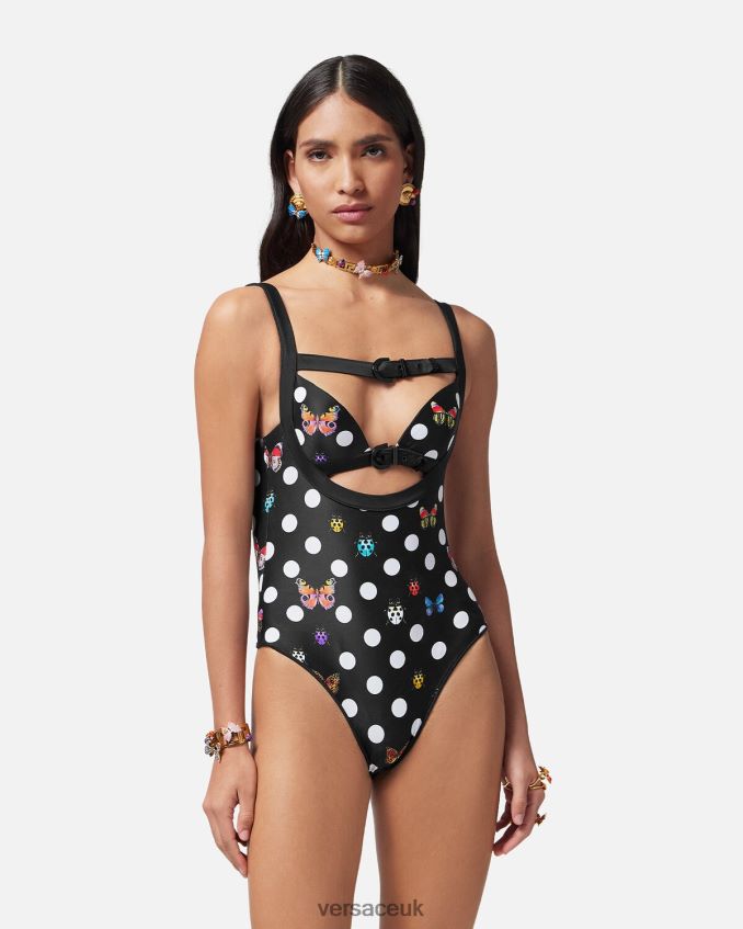 Women Versace Butterflies One-Piece Swimsuit 6D2D061117 Print Underwear & Beachwear