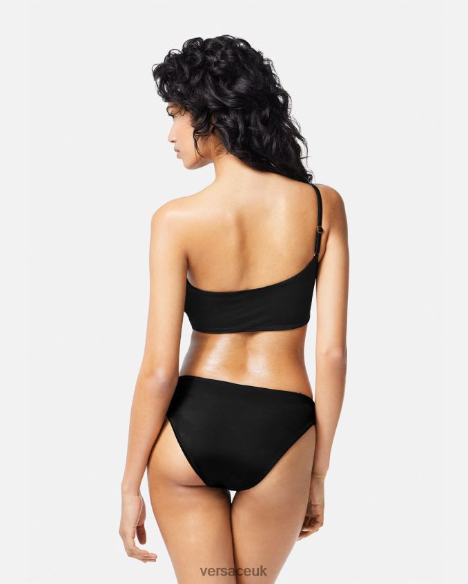 Women Versace Greca Cut-out Swimsuit 6D2D061181 Black Underwear & Beachwear